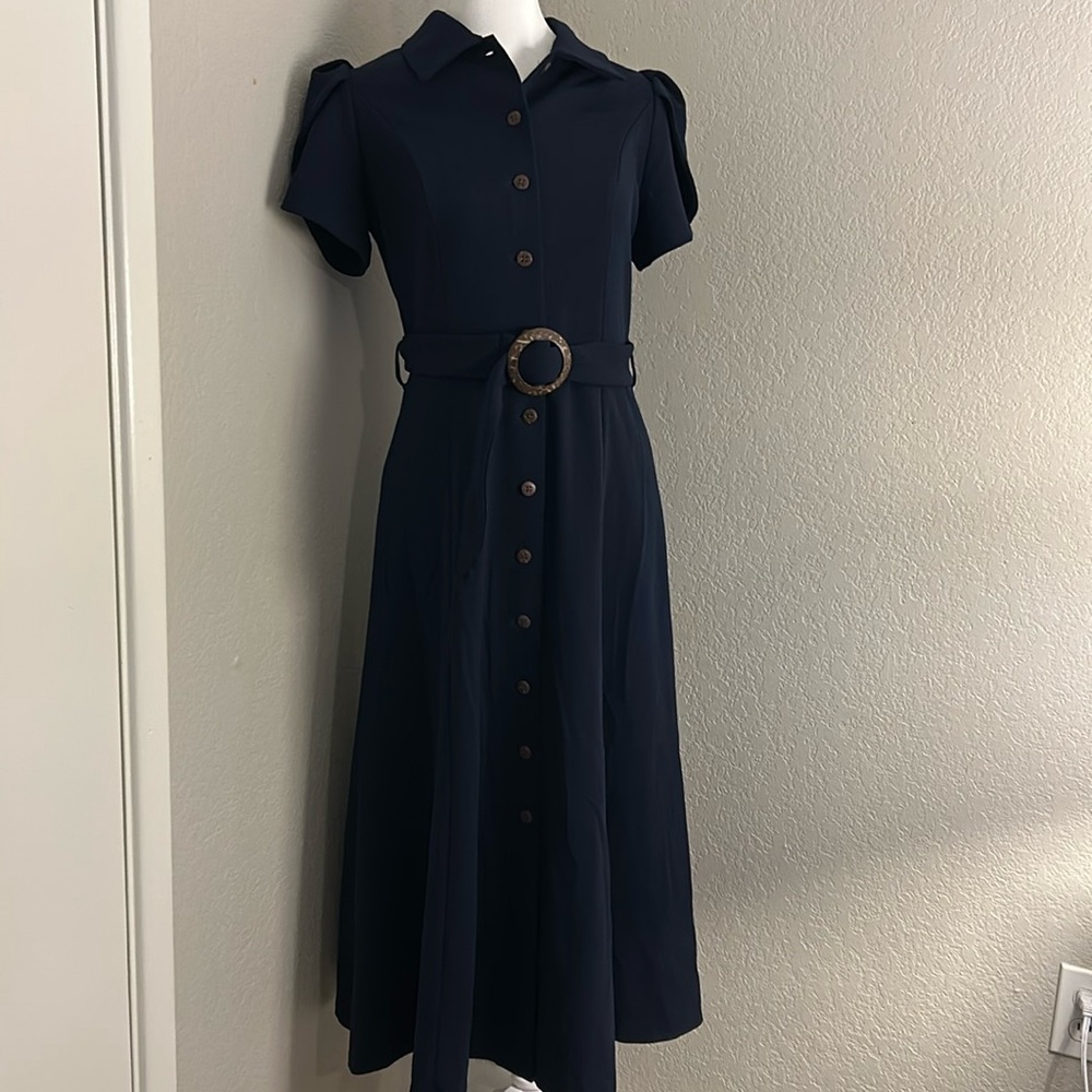 Calvin Klein Vintage belted dress